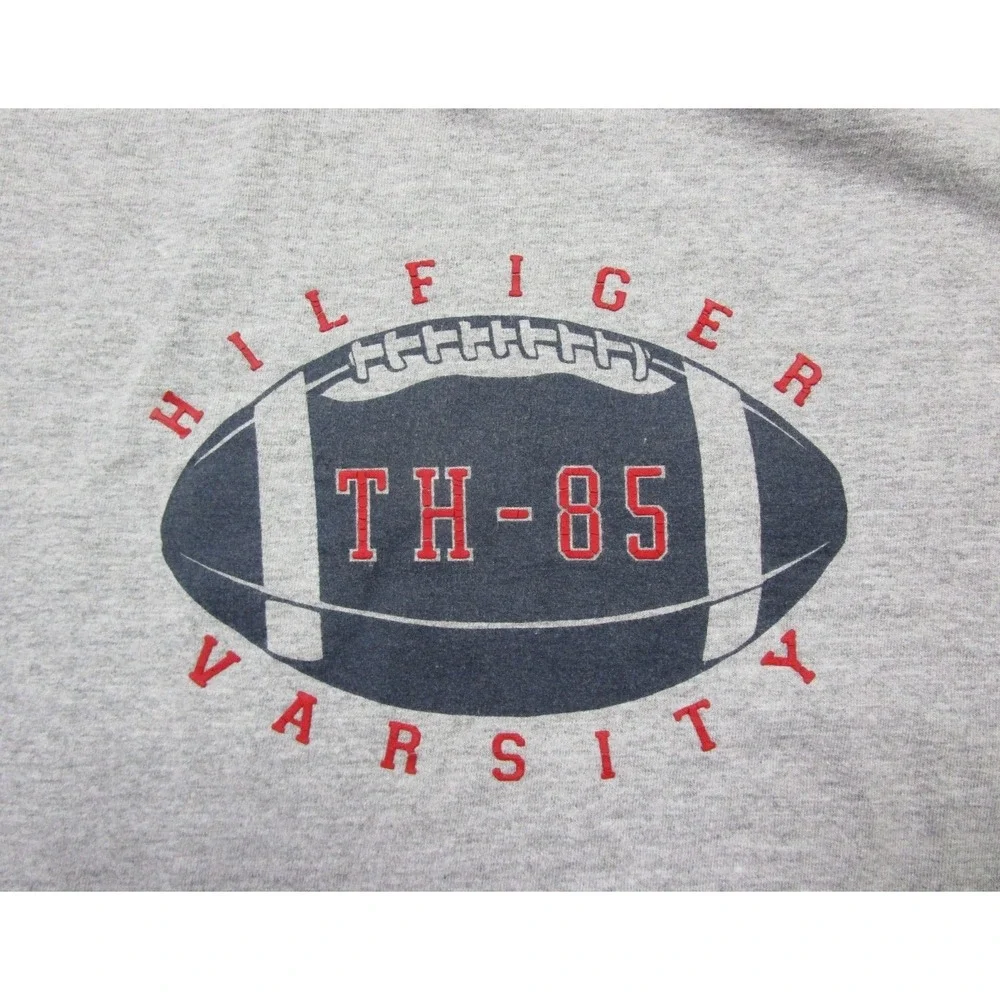 Vintage‎ Long Sleeve Tommy Hilfiger Football Shirt (M) TH-85 Y2K Varsity Graphic